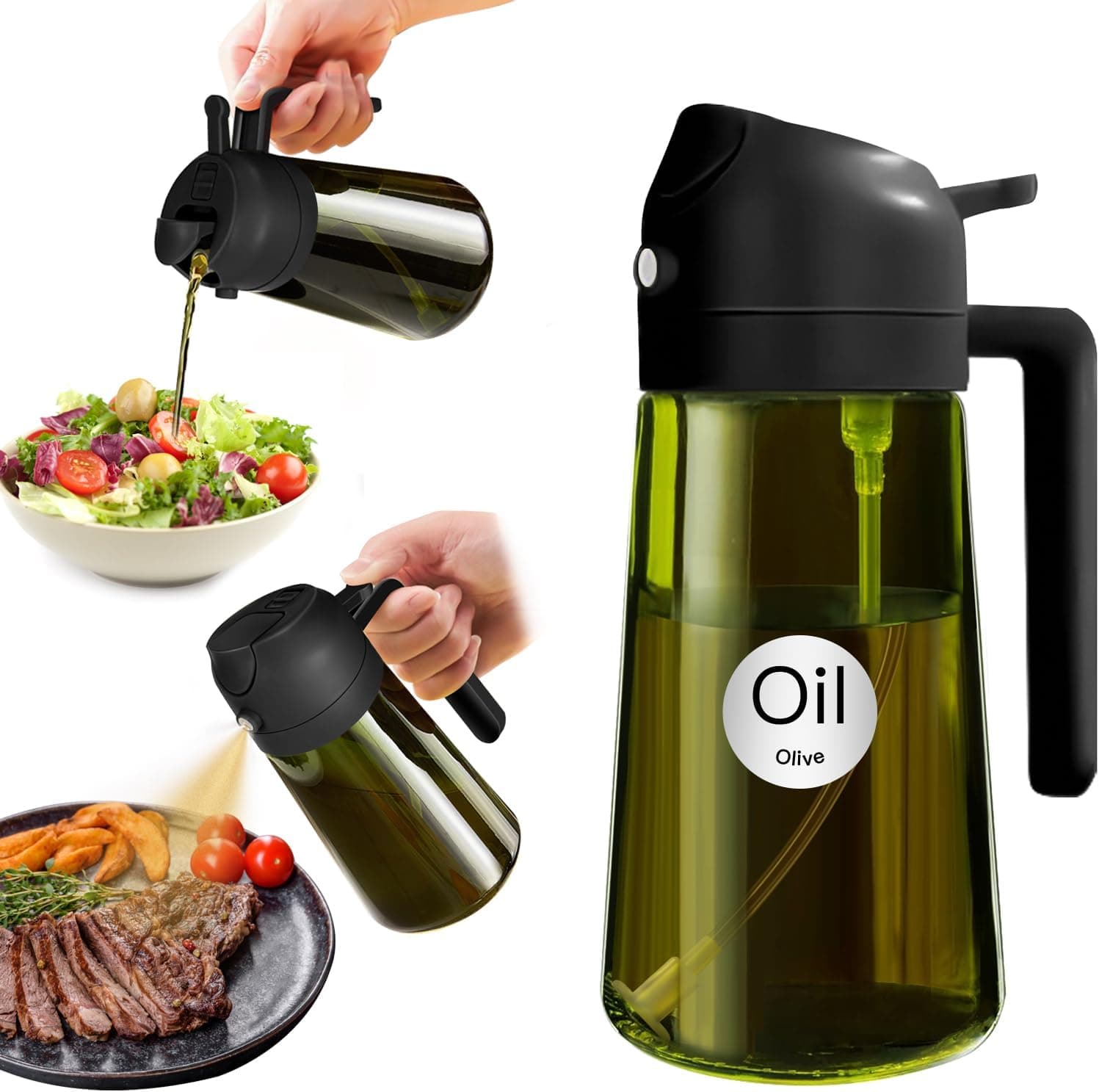 YARRAMATE Dark Glass Oil Sprayer, 16 oz — keeping oil out of the light