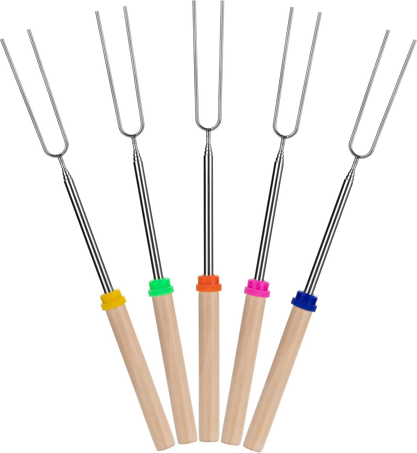 UNCO Roasting Sticks, 32 inch, 5-pack — longer sessions where handle heat matters
