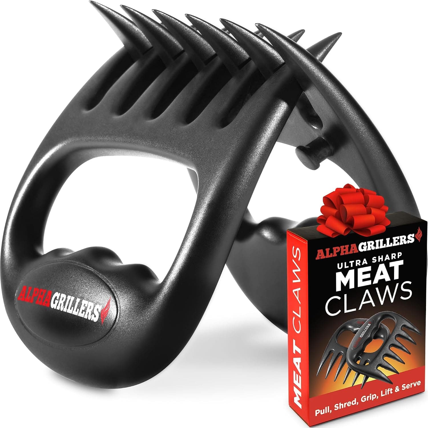 Alpha Grillers Meat Shredder Claws — lifting and shredding a brisket or pork shoulder